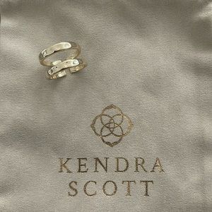 Kendra Scott Zorte Gold Double Band Ring Size 7